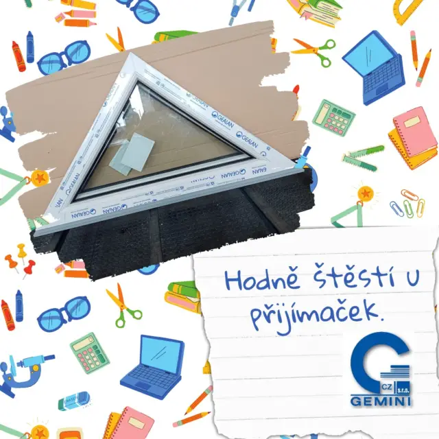 📐 Dnes se píšou přijímačky… a my držíme palce všem budoucím středoškolákům! 💙
Trojúhelníkové okno je prý ideální pro soustředěné myšlení a ostré úhly v hlavě 🤓✏️
Tak hlavně klid, nadhled a trochu štěstí! 🍀

#atypickáokna #czgemini #držímepalce #přijímačky2025 #trojúhelníkovávýzva #geometrieživota #czgemini #oknasesrdcem